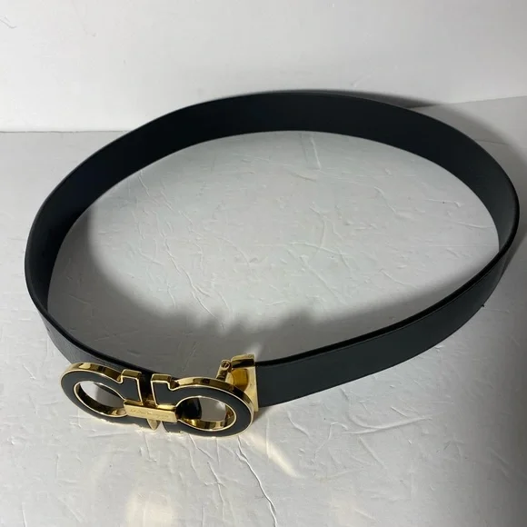 Salvatore Ferragamo Adjustable Oversized Buckle Belt